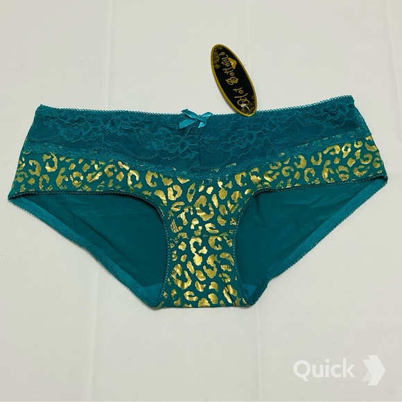 3 pcs Floral Lace / Golden Leopard Panties - Picture 6 of 8